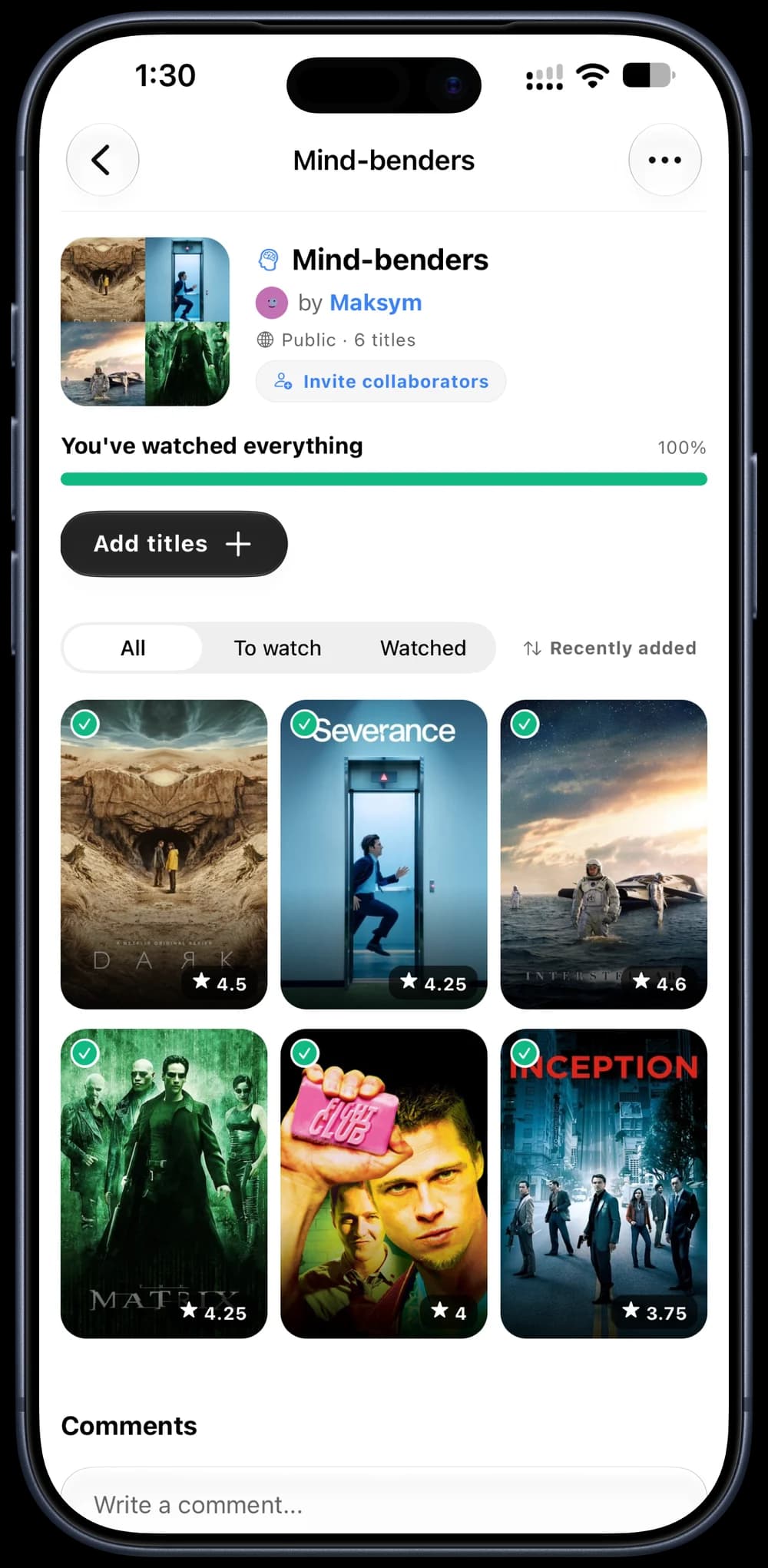 Build your custom movie collections