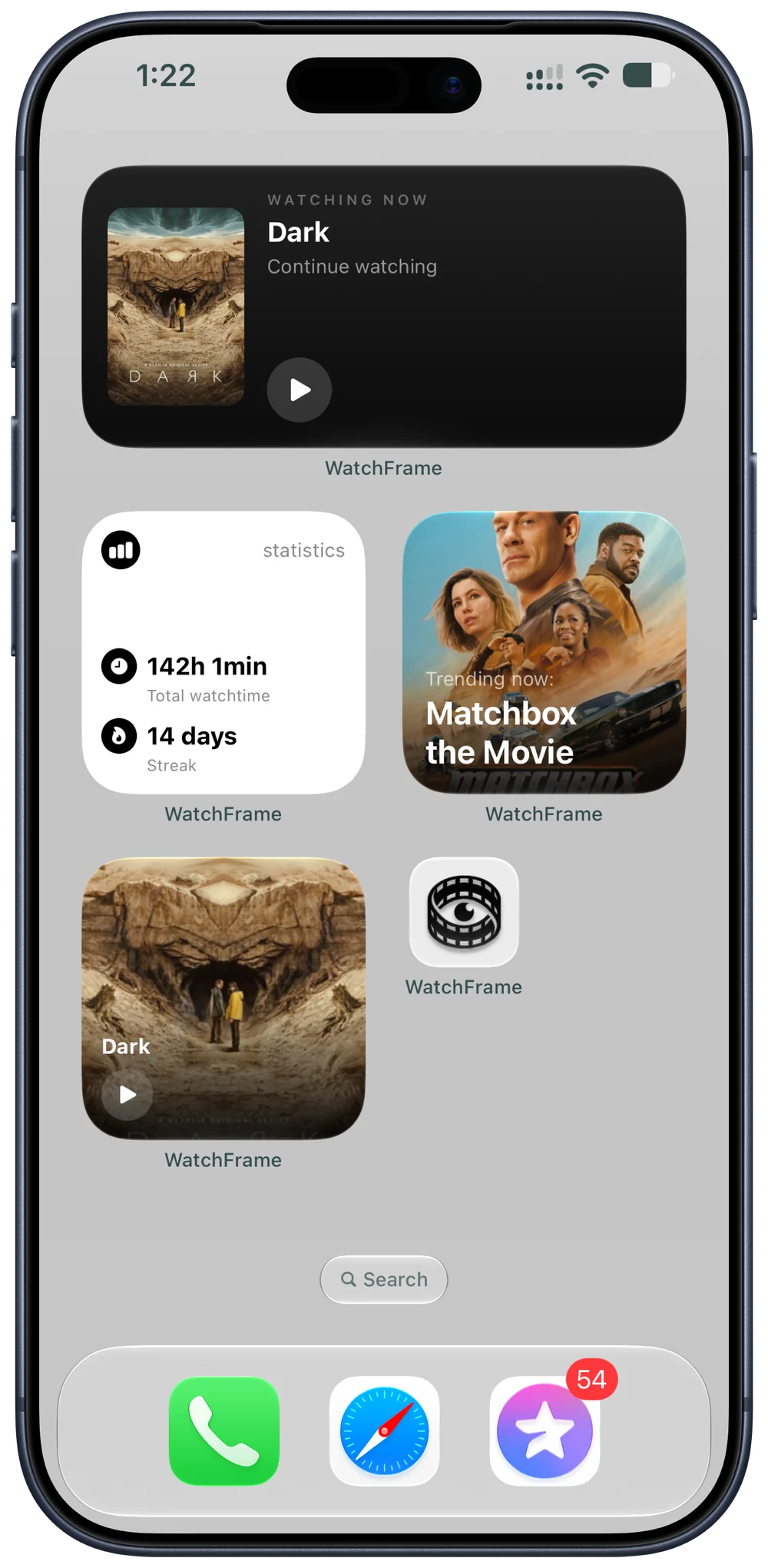 Your stats on your Home Screen